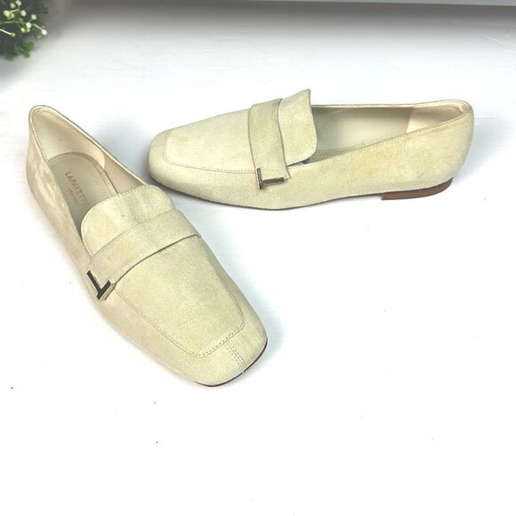 Lafayette 148 New York Eve Square-Toe
Suede Loafers Light Beige EUR 38 US 8 - Picture 3 of 14